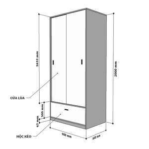 Armoire moderne autoportante en bois de caoutchouc avec portes coulissantes et design convertible et pliable - TQA68036 - Product Image 6
