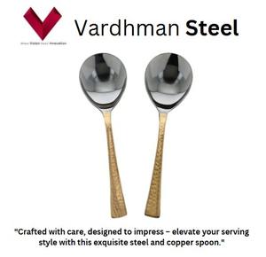 ช้อนเสิร์ฟเหล็กผสมทองแดง ลดราคาพิเศษ  ช้อนโลหะ ช้อนอัลลอยด์ ช้อนสแตนเลสและทองแดง - Product Image 2