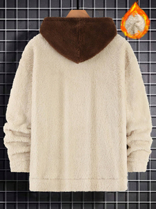 Sudadera con capucha de forro polar de peluche con estampado de dibujos animados para hombre OEM con forro polar interior para Otoño e Invierno sudaderas con capucha personalizadas para hombres y mujeres - Product Image 2