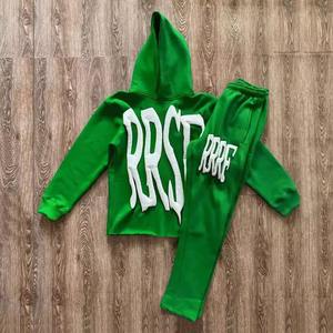 Custom Logo Flared <b>for</b> Stacked Winter Hooded Breathable 100% Cotton <b>Mens</b> <b>Sweat</b> <b>Suits</b> Tracksuit Full Length Solid Lightweight - Product Image 4