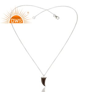 สร้อยคอจี้อัญมณีควอตซ์ธรรมชาติชุบทอง18K สำหรับผู้หญิง - Product Image 4