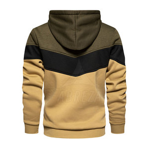 Vente en gros 100% coton Sweats à capuche pour hommes Meilleur design Col montant Léger Solide Couleurs d'hiver Service OEM disponible - Product Image 2