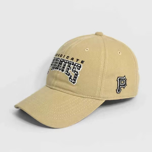 หมวกเบสบอลผ้ายีนส์6แผงสำหรับผู้ชายปรับได้สไตล์อินเทรนด์100% ปักลายโลโก้3D ได้สำหรับทั้งสี่ฤดูกาล - Product Image 1