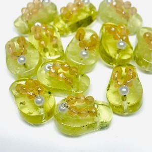 Piedra Preciosa de Cuarzo Limón Tallada a Mano en Forma de Zapatilla, Piedra Natural Suelta de 18X11 MM, Par - Product Image 3