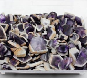 Cuarzo Amatista Natural de Primera Calidad, Rebanadas de Piedras Preciosas Sueltas, Cabujón de Forma Mixta para Hacer Collares, Joyería, Piedras Preciosas - Product Image 2