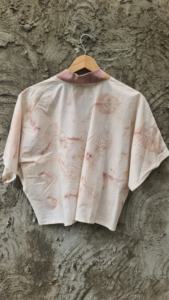 Top corto de verano para mujer, tejido vintage, transpirable, con cuentas - Product Image 1