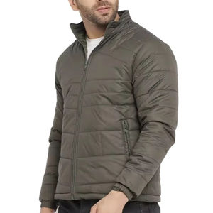 OEM Custom <b>White</b> Duck Bubble Fur Collar Winter <b>Puffer</b> <b>Jacket</b> for <b>Men</b> Knitted Waist Padding Quilted Wholesale <b>Puffer</b> <b>Jacket</b> - Product Image 1