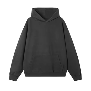 Contrast Stitching Men <b>Pullover</b> Hoodie Edgy Street Fashion Hooded Sweatshirt Custom Logo Blank <b>Jumper</b> Wholesale - Product Image 2