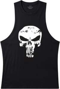 Camiseta sin mangas personalizada 2024, ropa de gimnasio para hombres, camiseta sin mangas de Fitness de Color sólido de Expanza Industries, diseño sin mangas de malla transpirable - Product Image 2