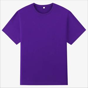 เสื้อยืดแขนสั้นผู้ชายสำหรับฤดูร้อน2025ผ้าฝ้าย100% ใหม่สีพื้นหลวมลำลอง-เสื้อสีชมพูแดงสำหรับขนาดพิเศษ - Product Image 5