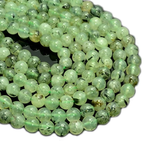 Stone Beads Prehnite Beads Strand Stone Jewelry Loose Smooth Gemstone Healing Necklace Natural <b>Crystal</b> Wholesaler - Product Image 6