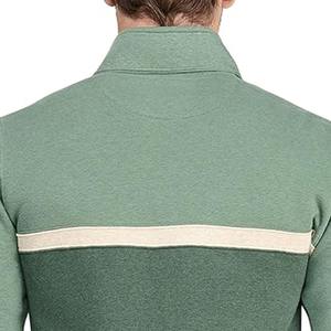 Jersey con cremallera de cuarto de lana de algodón 100% más vendido para hombre, suéter de punto de invierno transpirable - Product Image 2
