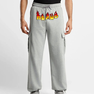 Hombres 4 Way Stretch Essential Jogger Pantalones de chándal de algodón alto bolsillo Pantalones de chándal de los hombres casuales para los hombres - Product Image 1