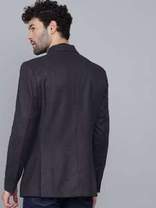 Blazer pour homme de qualité supérieure, gris foncé, coupe ajustée, veste de costume formelle pour le travail et les événements, disponible à un prix compétitif - Product Image 4