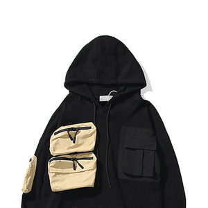 Sudaderas con Capucha para Hombre, Estilo Urbano, Logotipo Personalizado Bordado, 100% Algodón, Talla Grande, Sudaderas de Alta Calidad, Venta al por Mayor de Moda Masculina - Product Image 3