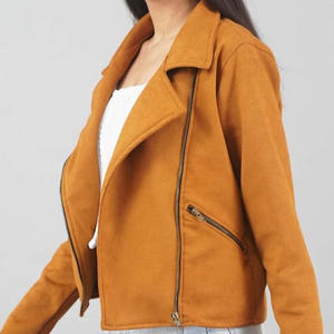 Chaqueta de cuero para mujer Estilo occidental Nuevo diseño Chaqueta vaquera de cuero de gamuza real para venta en línea en cantidad a granel - Product Image 5