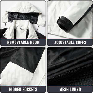 Veste Softshell pour femmes, coupe-vent, fermeture éclair intégrale, capuche, chaude, légère, imperméable, idéale pour la randonnée et le port quotidien - Product Image 3