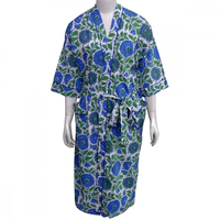 Kimono de Cambric doux à imprimé floral indien avec bretelles spaghetti enveloppant respirant pour l'été-meilleur prix