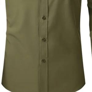 OEM al por mayor tasa de hombres camisa abotonada transpirable cómoda ropa casual de alta calidad precio barato camisa abotonada para adultos - Product Image 3