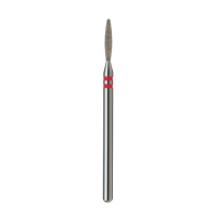 Fraise à ongles diamantée professionnelle à flamme sûre 1,8 mm, grain rouge, pour soins des cuticules et fabricant de marques privées