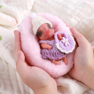 Babeside 4.5 "yumuşak tombul gerçekçi Piggy modeli oyuncak Mini 12cm sıkı gerçekçi silikon hayvanlar için yeniden doğmuş bebekler çocuklar - Product Image 2