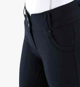 Quick Dry 3 D Printed Women Equestrian Full <b>Seat</b> Silicone Grip High Waist <b>Stretch</b> Fit Spandex Polyester Horse Riding Breeches - Product Image 2