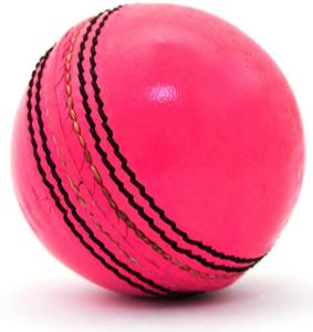 Pack de 6 Pelotas de Cricket Cuero Rosa para Partidos Día-Noche - Product Image 1