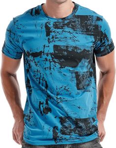 T-shirt pour homme imprimé sur mesure, 100% coton, col rond, manches courtes, coupe ample, motif lettres, respirant, séchage rapide - Product Image 1