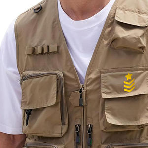 Chaleco Cargo personalizado de calidad superior para hombre, Material de lona transpirable, cálido y cómodo para el verano, disponible en diferentes tamaños - Product Image 5