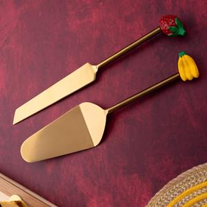 Ensemble de spatules à gâteau de luxe en acier inoxydable avec manche en résine, couteau à dessert pour mariage, ustensiles de table pour la cuisine - Product Image 6