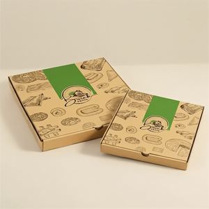 Caja de Pizza de Papel Kraft Ecológica Premium, Apta para Microondas y Reciclable, Envase Seguro para Alimentos para Pizza Caliente para Llevar - Product Image 4