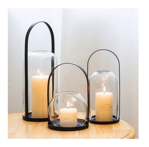 Farol Decorativo de Metal con Borde Negro de Acabado Antiguo para Decoración del Hogar, Exportador Mayorista - Product Image 3