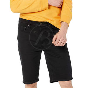 High Quality 100% Cotton Solid Casual Mid Waist <b>Men</b> <b>Jeans</b> <b>Shorts</b> Custom Design Wholesale - Product Image 4