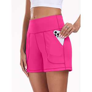 Ropa deportiva Active Fitness Pantalones cortos para mujer Correr Entrenamiento Ciclismo Ropa deportiva Moda Gimnasio Cintura alta Ropa de yoga Pantalones cortos para mujer - Product Image 3