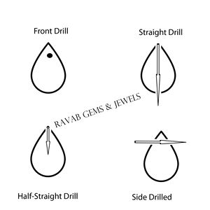 10X25มม. ทรงลูกแพร์อัญมณีสีทองแดงผสมหอยนางรมสีม่วงชมพูธรรมชาติสำหรับทำเครื่องประดับขายส่ง - Product Image 5
