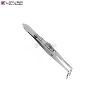 Forceps pour strabisme JAMESON, main droite, 10 cm, instruments médicaux chirurgicaux, chirurgie ophtalmique, acier inoxydable de haute qualité - Product Image 6