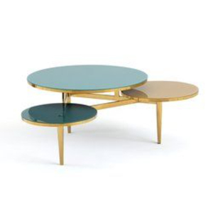 Table basse de salon de qualité supérieure en métal, design unique, finition cuivre antique, aspect attrayant - Product Image 4