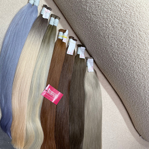 Cabello virgen a granel de calidad superior, extensión de cabello humano alineada con cutícula de color de tendencia caliente - Product Image 1