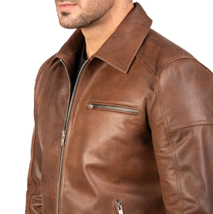 Meilleures ventes Veste de moto en cuir pour homme Tissu d'hiver de haute qualité avec col montant pour un maximum de confort et de chaleur - Product Image 4