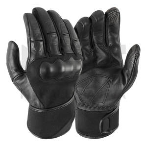 Gants de moto pour hommes en cuir véritable bon marché Gants d'équitation de moto fabriqués par des professionnels pour unisexes - Product Image 4