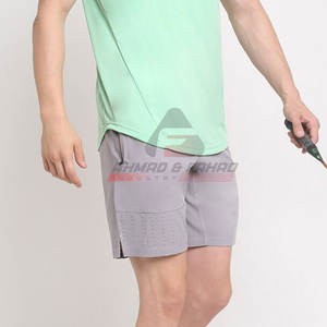 Servicio OEM al por mayor pantalones cortos informales para hombre de diseño personalizado nueva llegada 100% algodón ropa para adultos con cintura elástica patrón sólido - Product Image 4