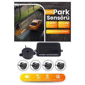 Capteur de stationnement de véhicule noir de 22mm avec conception en forme d'œil d'avertissement sonore pour une visibilité facile Équipement de stationnement essentiel - Product Image 4