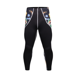 Vente en gros de leggings de compression longs pour hommes, pantalons de course à pied, de gymnastique/yoga pour hommes, vêtements de gym à séchage rapide, collants leggings pour hommes - Product Image 6