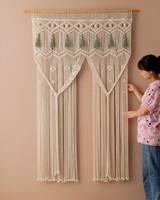Rideau en macramé de style moderne à vendre
