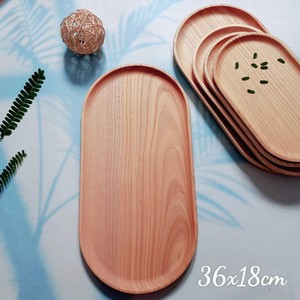 Plateau de service en bois de frêne, couleur naturelle, plateau pour aliments secs, fruits, collations, vaisselle de haute qualité par Vitrapro - Product Image 3