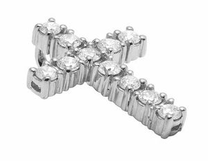 Cruz de plata esterlina Moissanite Diamond Iced Out Hip Hop colgante con Figt para boda, fiesta, cumpleaños - Product Image 2