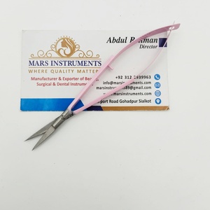 Ciseaux à ongles en acier inoxydable Ciseaux à sourcils droits extra fins Action de printemps Ciseaux de couture durables pour la broderie - Product Image 6