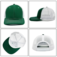 Gorras Trucker Personalizadas OEM para Exteriores, Gorra Snapback de 6 Paneles de Alta Calidad, Lona Lisa con Malla para Hombre
