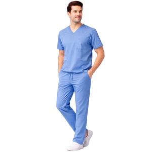 Offre Spéciale : Ensemble de Blouses Médicales Professionnelles pour Hommes – Tenue d'Infirmier et de Médecin en Deux Pièces Extensibles pour Hôpital – Vêtements de Travail de Soins de Santé – Fabricant - Product Image 1