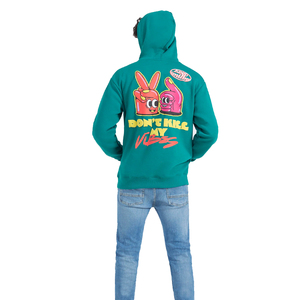 เสื้อฮู้ดแบบสวมหัวสำหรับผู้ชายเสื้อมีกระเป๋าด้านหน้าพิมพ์ลายปักสีสันสดใสสำหรับฤดูหนาว - Product Image 6